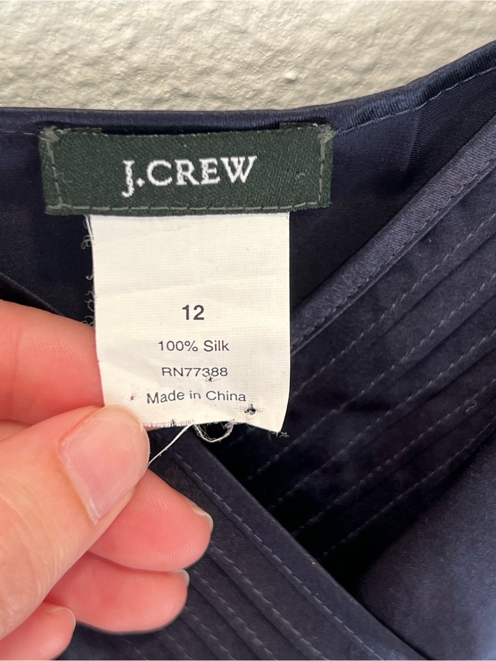 J. Crew Navy Silk Camisole - Picture 4 of 6